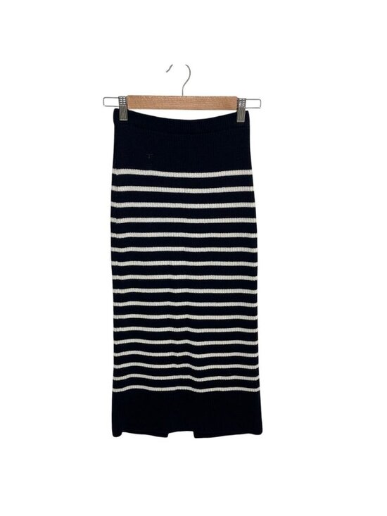 Christian Dior Dresses & Skirts - Dior Bee Embroidered Border Rib Knit Easy Skirt Navy Spring Summer Fall 38